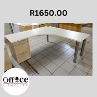 D13 - L-shape desk + pedestal size 1.8 x 1.8 R1650.00